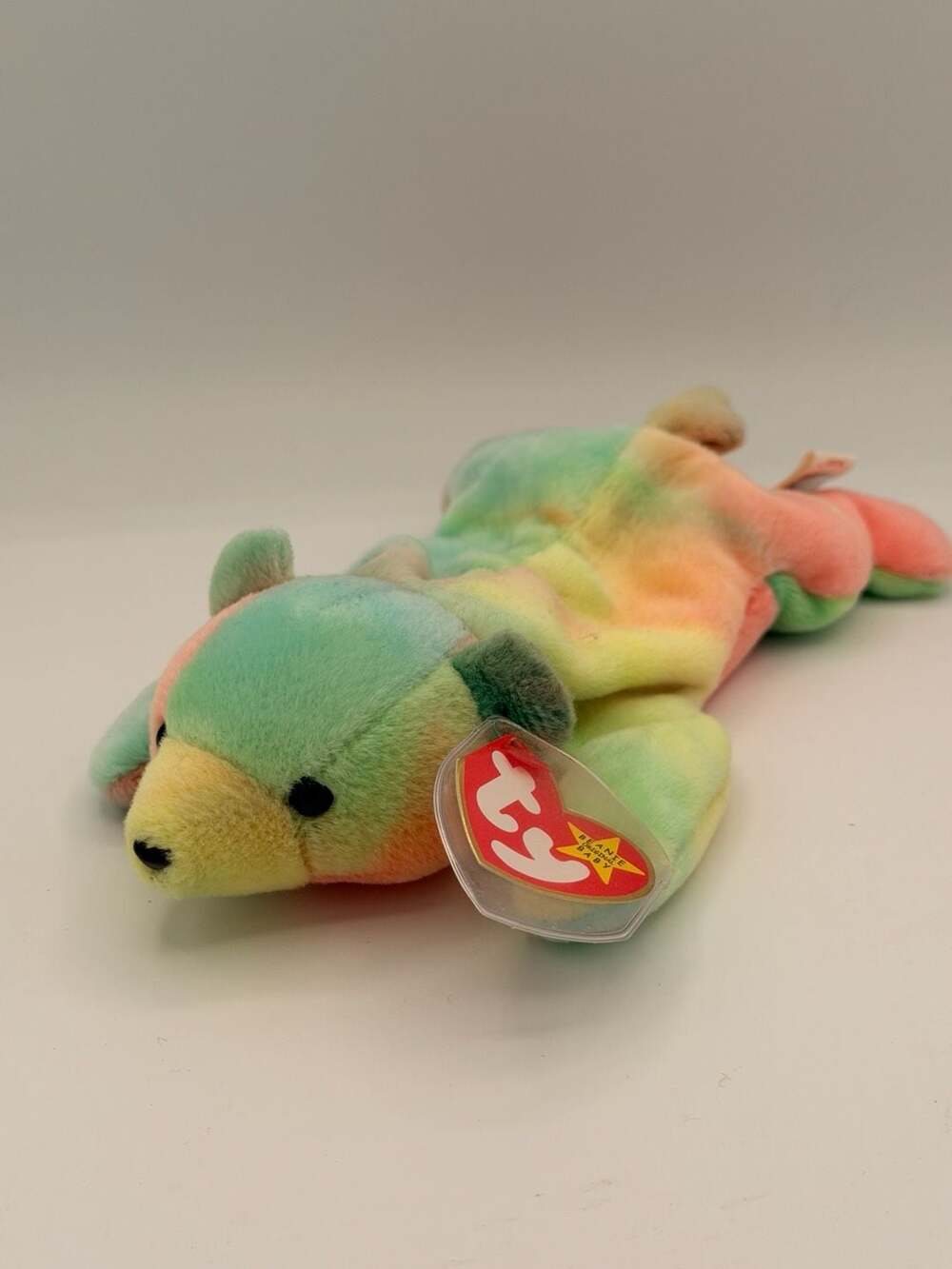 Ty Beanie Baby Sammy the Bear Tie-Dye Plush